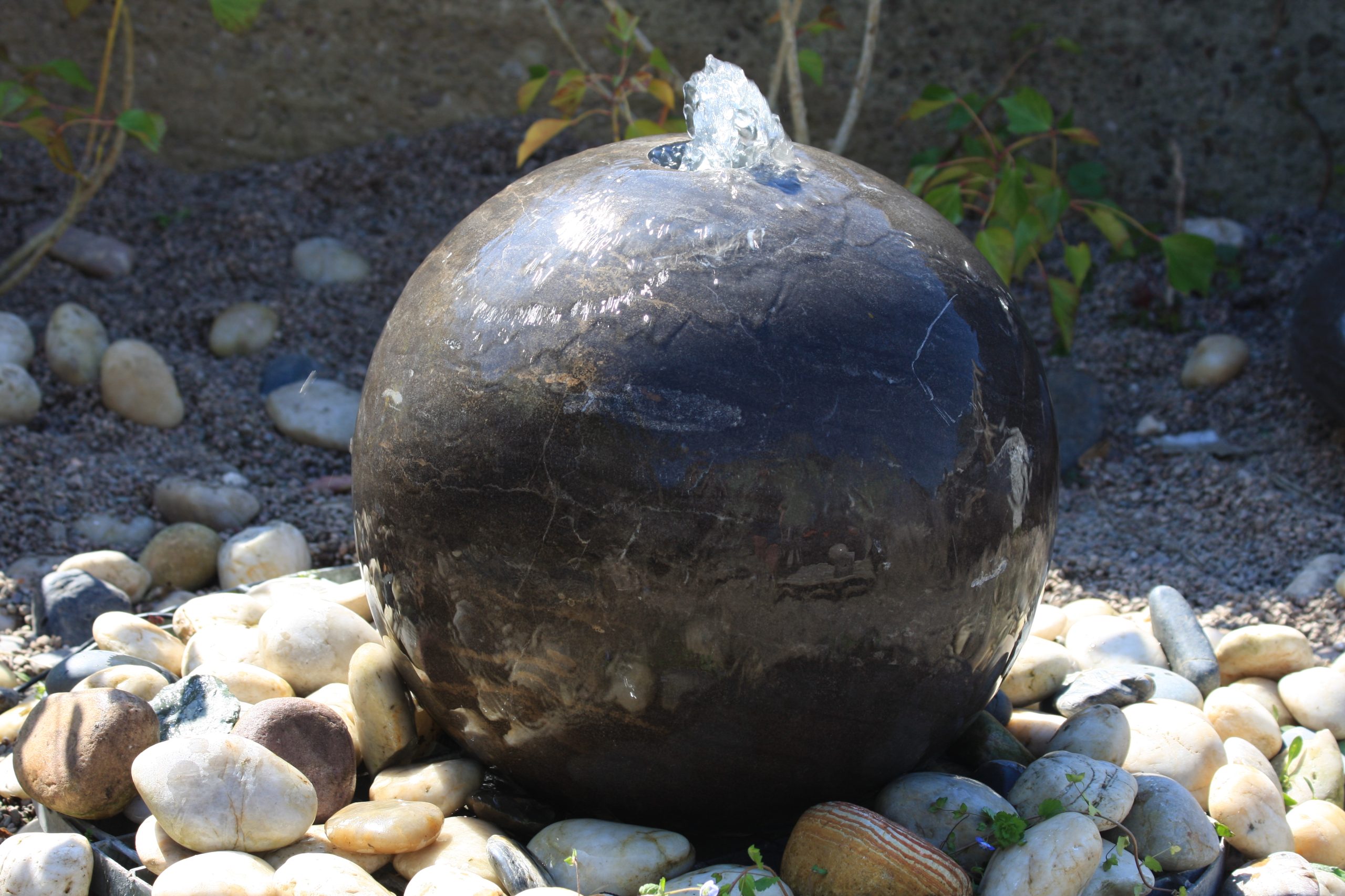 Sphere Black limestone – 40cm - Ornamental Classics