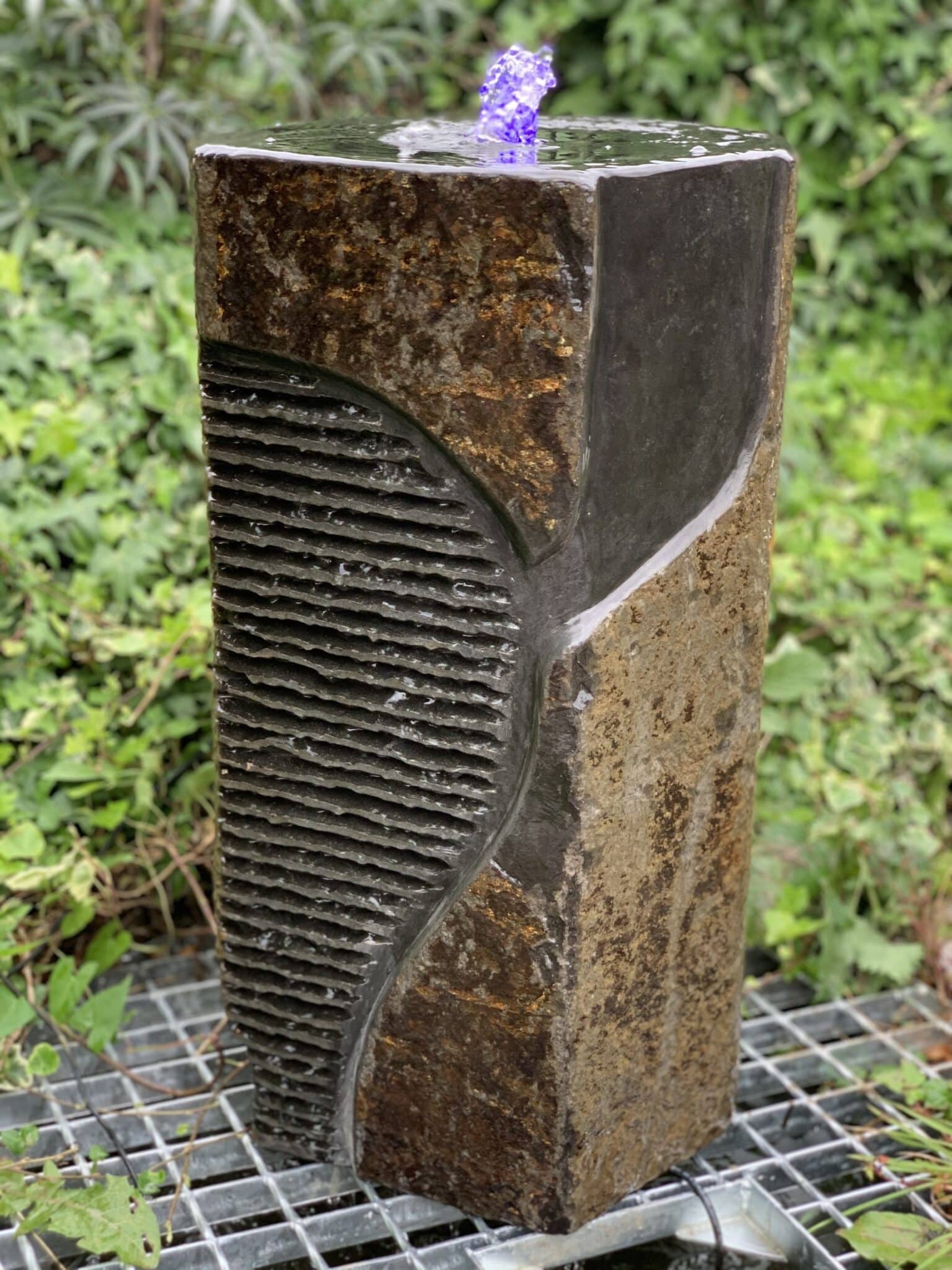 Chiselled Basalt Fountain - Ornamental Classics